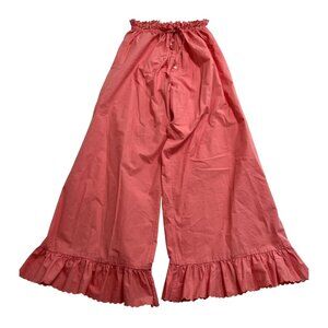 DOEN Cropped Ruffle Pants in Pink